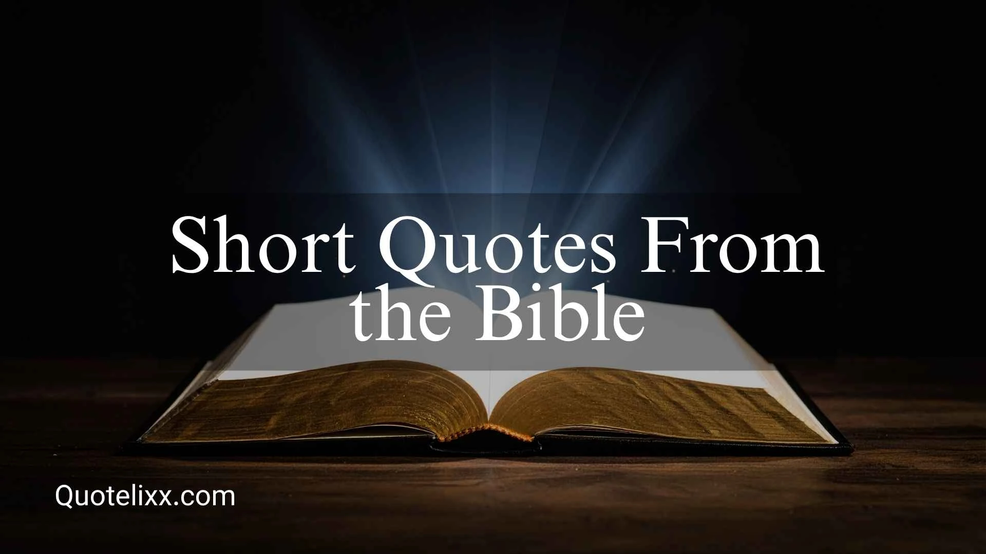 short quotes from the bible